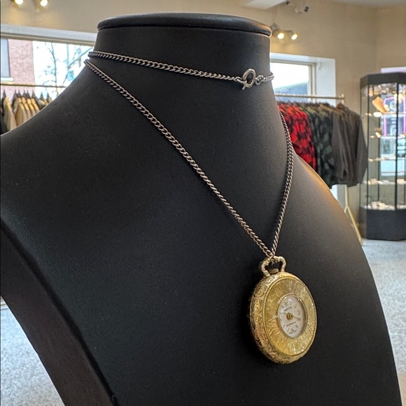 Vintage Sperina Antimagnetic Swiss Made Pendant Watch necklace - Picture 4 of 5